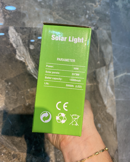 Lámpara solar con sensor de movimiento IP67 - ECOL